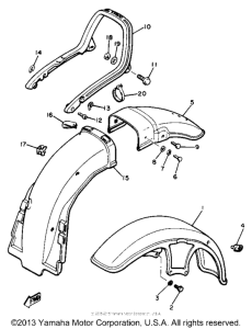 XJ650LH Крыло переднее и задние