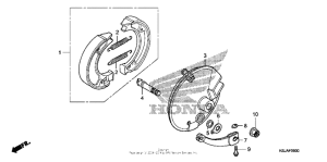 CRF100F Передний тормоз