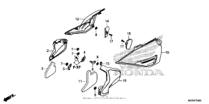 GL1800C Боковые обтекатели