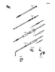 KR250 Тросы управления