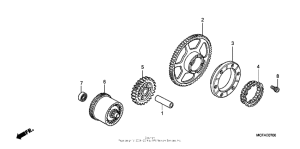 RVT1000R Муфта стартера
