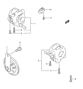 GSF1200S Horn / handle switch