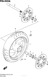 VZR1800B Переднее колесо