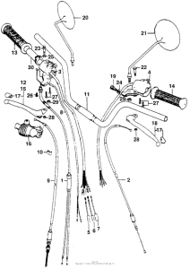 CL200 Handlebar + cable