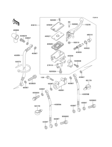 ZX500 Front master cylinder(zx500-c3)