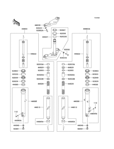 EX250 Front fork(f7f)