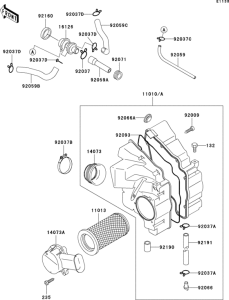 ER500 Воздушный фильтр