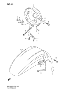 GSX1400 Переднее крыло
