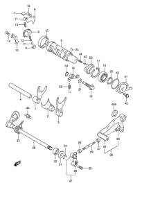 GSF600 Переключение передач