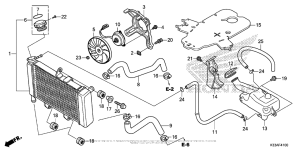 CB300F Радиатор