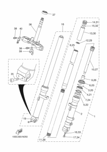  Вилка передней оси