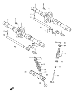 GSF1200S (ABS) Распределительный вал  /  клапана