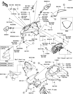 EX250 Обтекатели