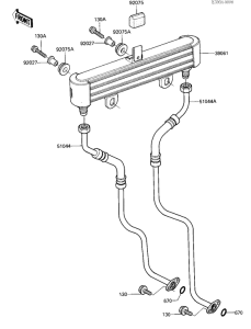 ZX750 Масляный радиатор