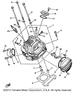 TW200UC Головка цилиндров