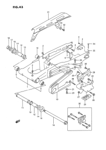 DR350 Маятник задний