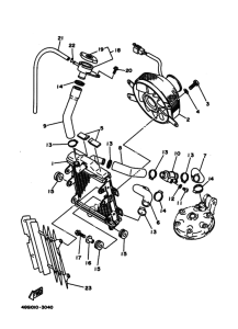 TY250Z TY250 Радиатор и шланг