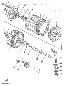 TDR125R Сцепление