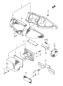 AE50 Задний комбинированный сигнал