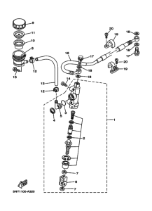 YZ250 Задний торм цилиндр