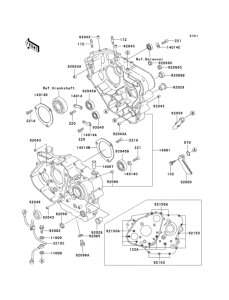 KL650 Картер двигателя