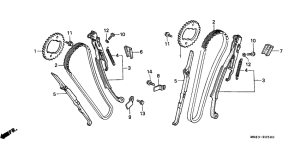 XRV650 Цепь грм / натяжное устройство