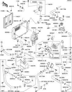 EX250 Radiator(1 / 3)(ex250f-004011-)