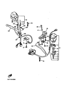 YX600 YX600B Interruptor  manillar&palanc