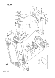 VX800 Радиатор