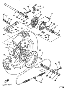 YZ250 Переднее колесо