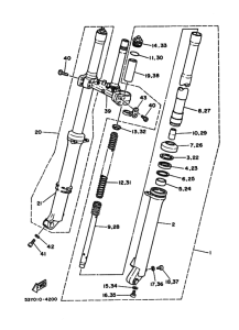 TY250 フロントフオーク