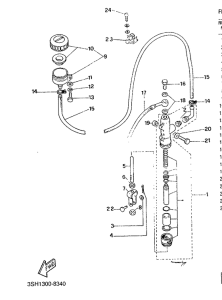 TDR125 Задний торм цилиндр