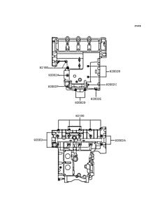 ZX400 Болты крепления картера