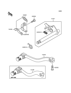 KX65 Механизм переключения передач