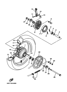  Rear wheel complete assy