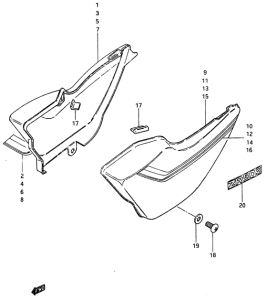 ZR50 Обтекатель задний