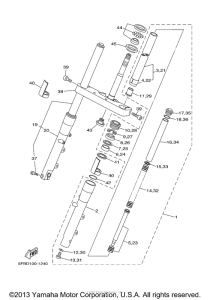 XVS650 Передняя вилка