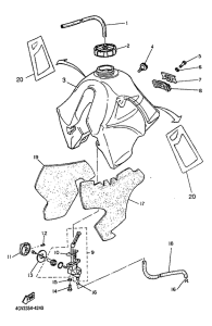 TT600E Топливный бак