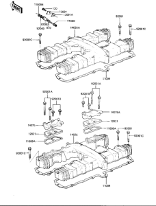 KZ1000 Крышка головки цилиндров