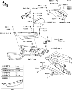 ZX1400 Боковые обтекатели
