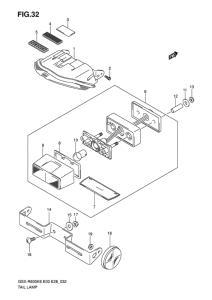 GSX-R600 Задний фонарь