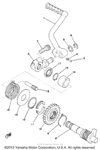 TY175B Кик стартер