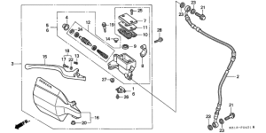 XR250R Fr. brake master cylinder