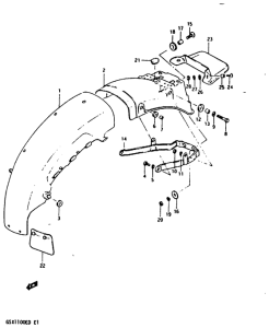 GSX1100 Заднее крыло
