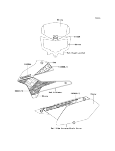 KLX250 Наклейки