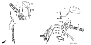 NSR50F Handle lever / switch /  cable