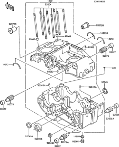 EX305 Картер двигателя