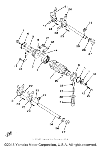 XS400-2E - 1978 Переключение скоростей