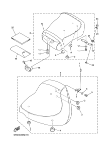 XVS1100A Сиденье