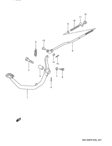 GN125 Передний суппорт